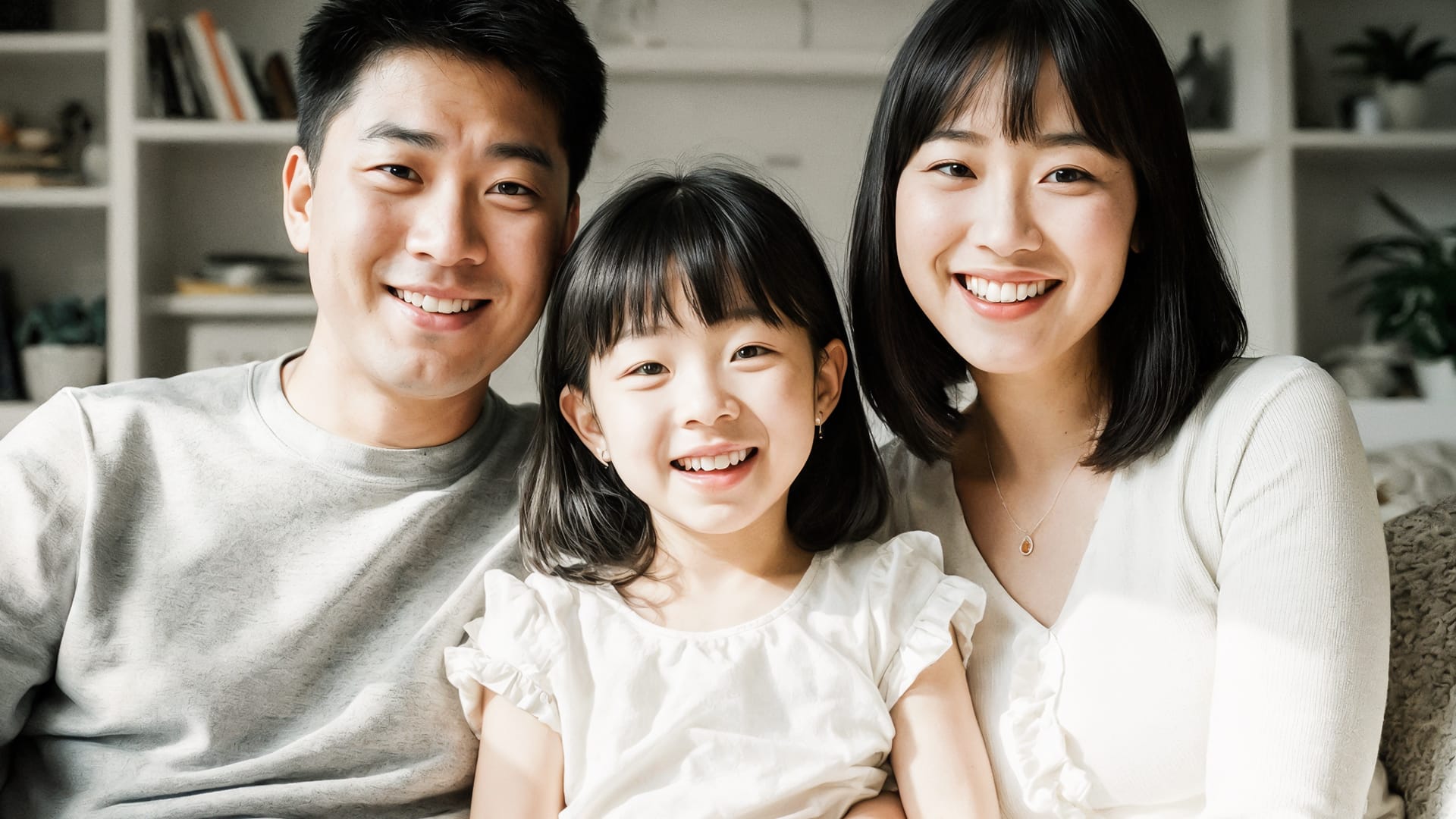 성장기 교정 아동을 둔 가족의 이미지