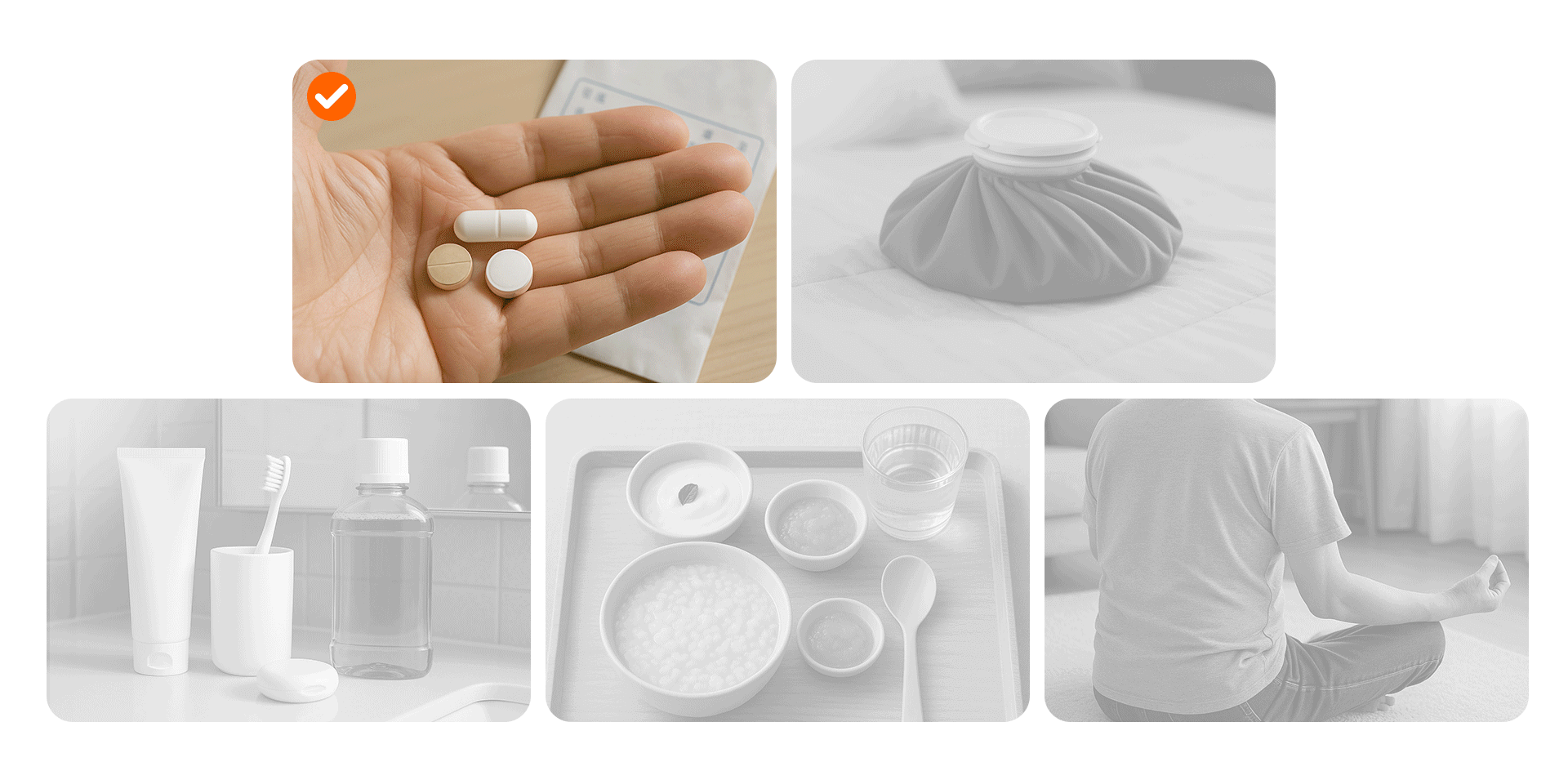 임플란트 뼈이식 후 통증 관리를 위한 5가지 생활 수칙: 처방약 복용, 찜질, 위생, 부드러운 식단, 충분한 휴식