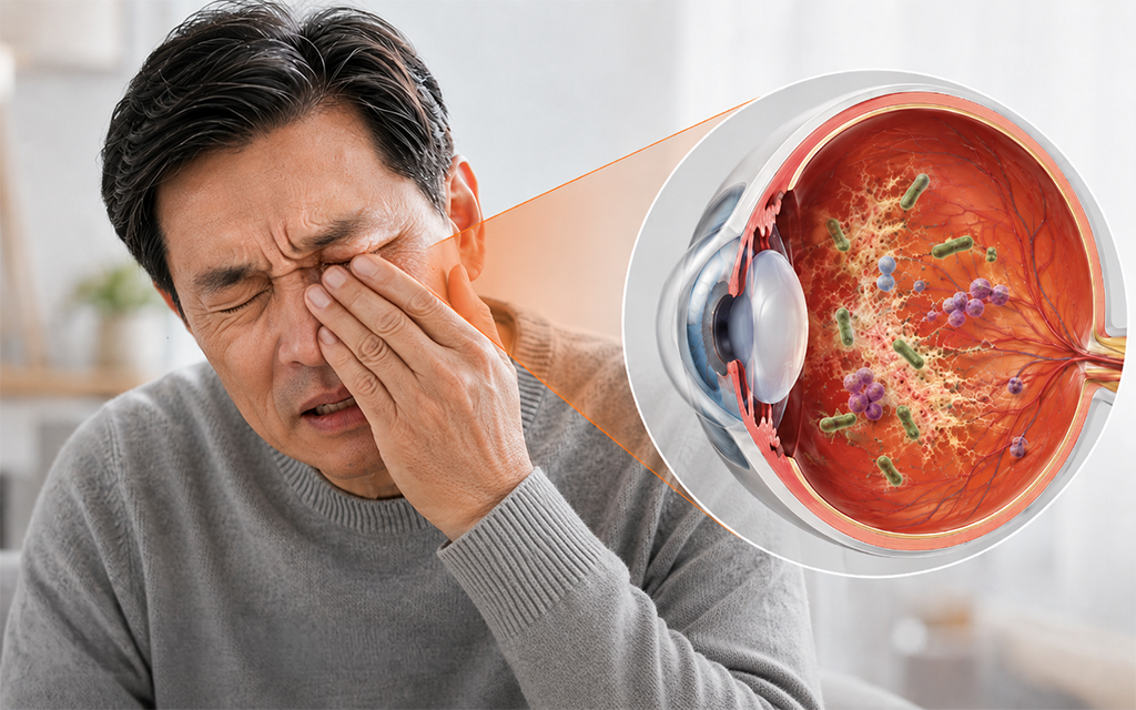 An image illustrating the dangers of endophthalmitis