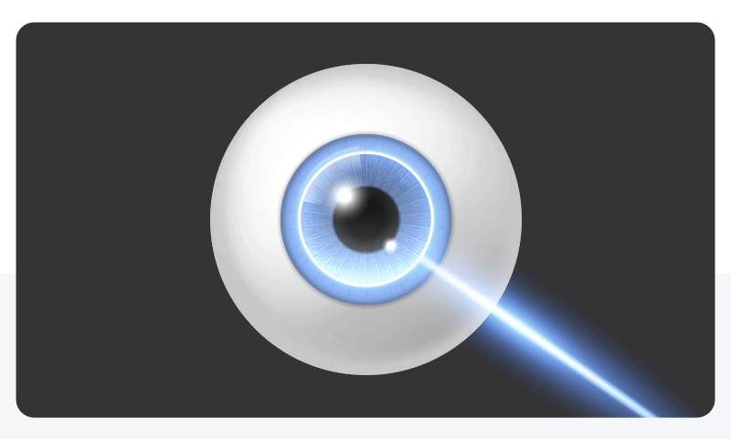 An image illustrating an anterior capsulotomy performed using a laser