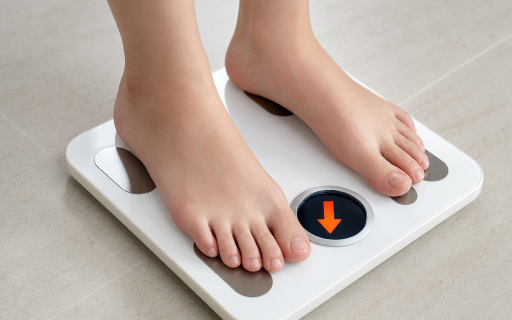 An illustration representing weight loss