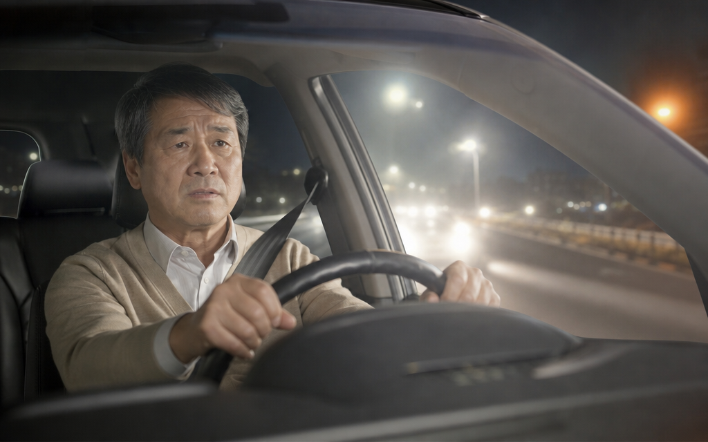 Night Driving Glare: Why Night Vision Blurs for Drivers in Their 50s and 60s