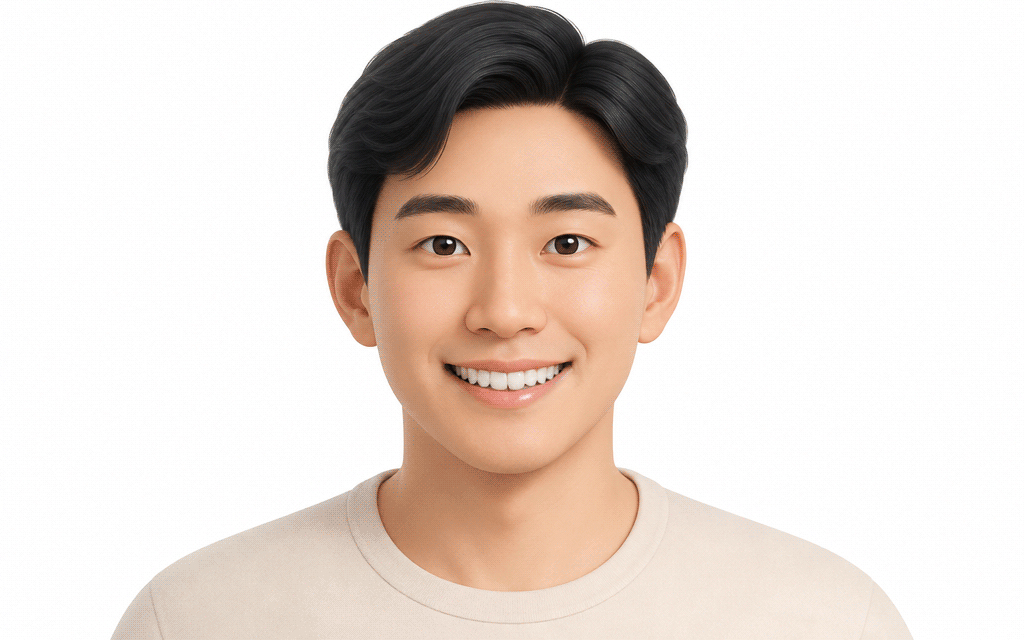 An image of a person displaying a harmonious smile arc