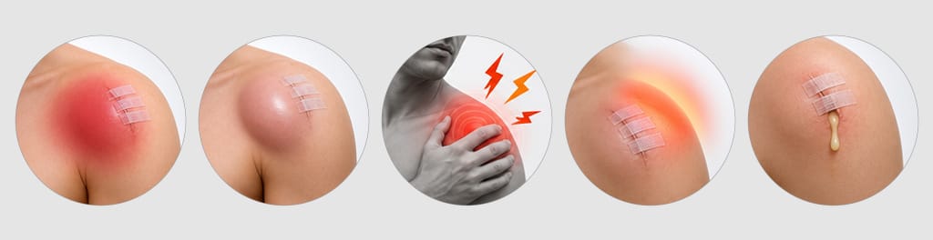 An infographic visualizing primary warning signs that require medical evaluation